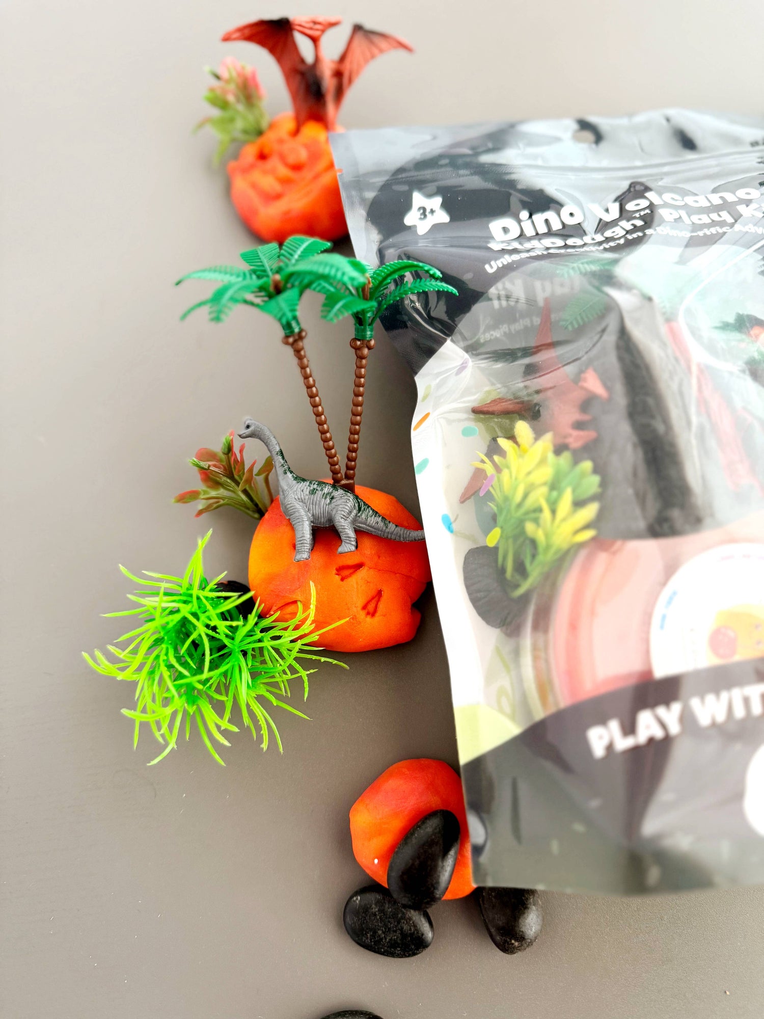 KidDough Play Kit - Dino Volcano