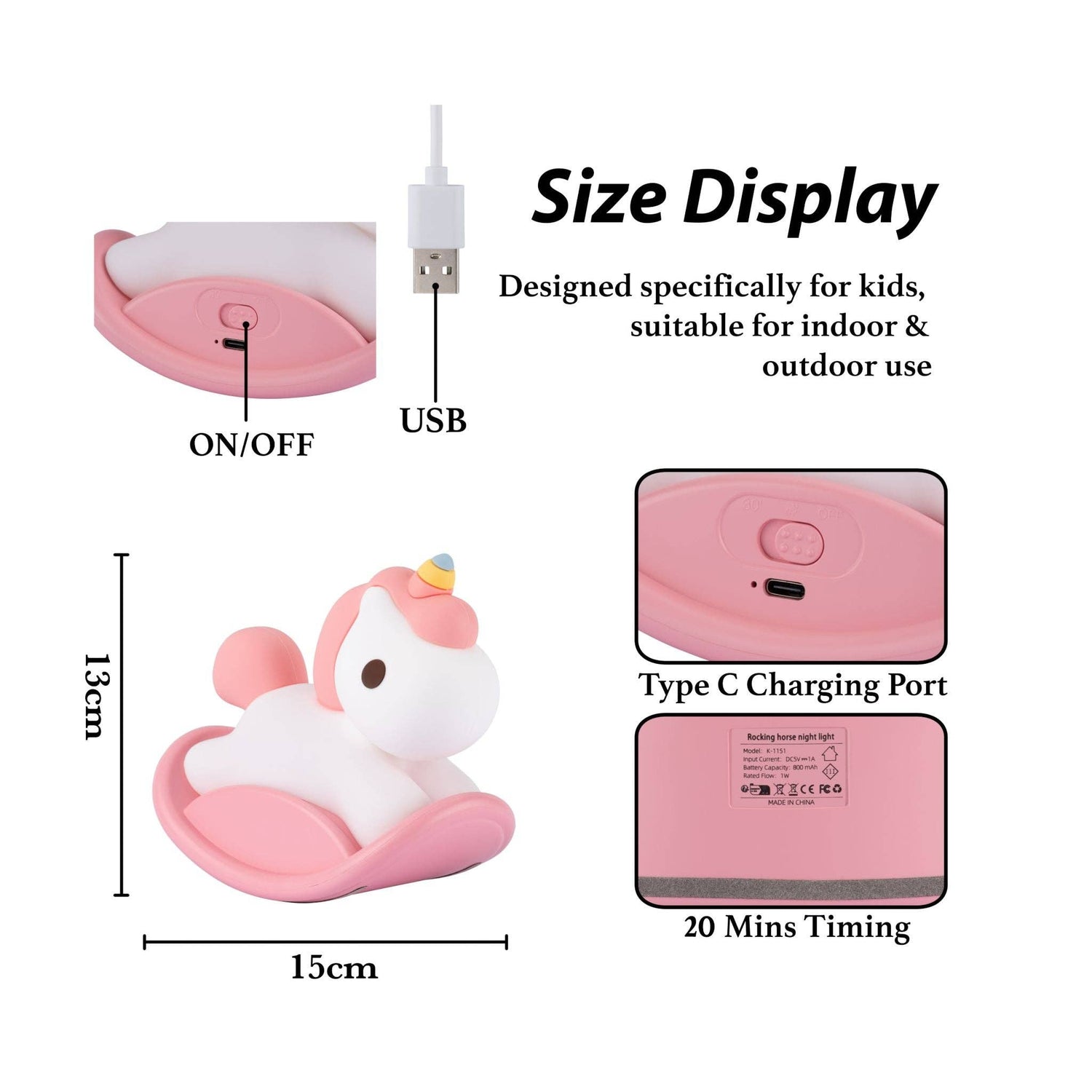 Rocking Unicorn Night Light