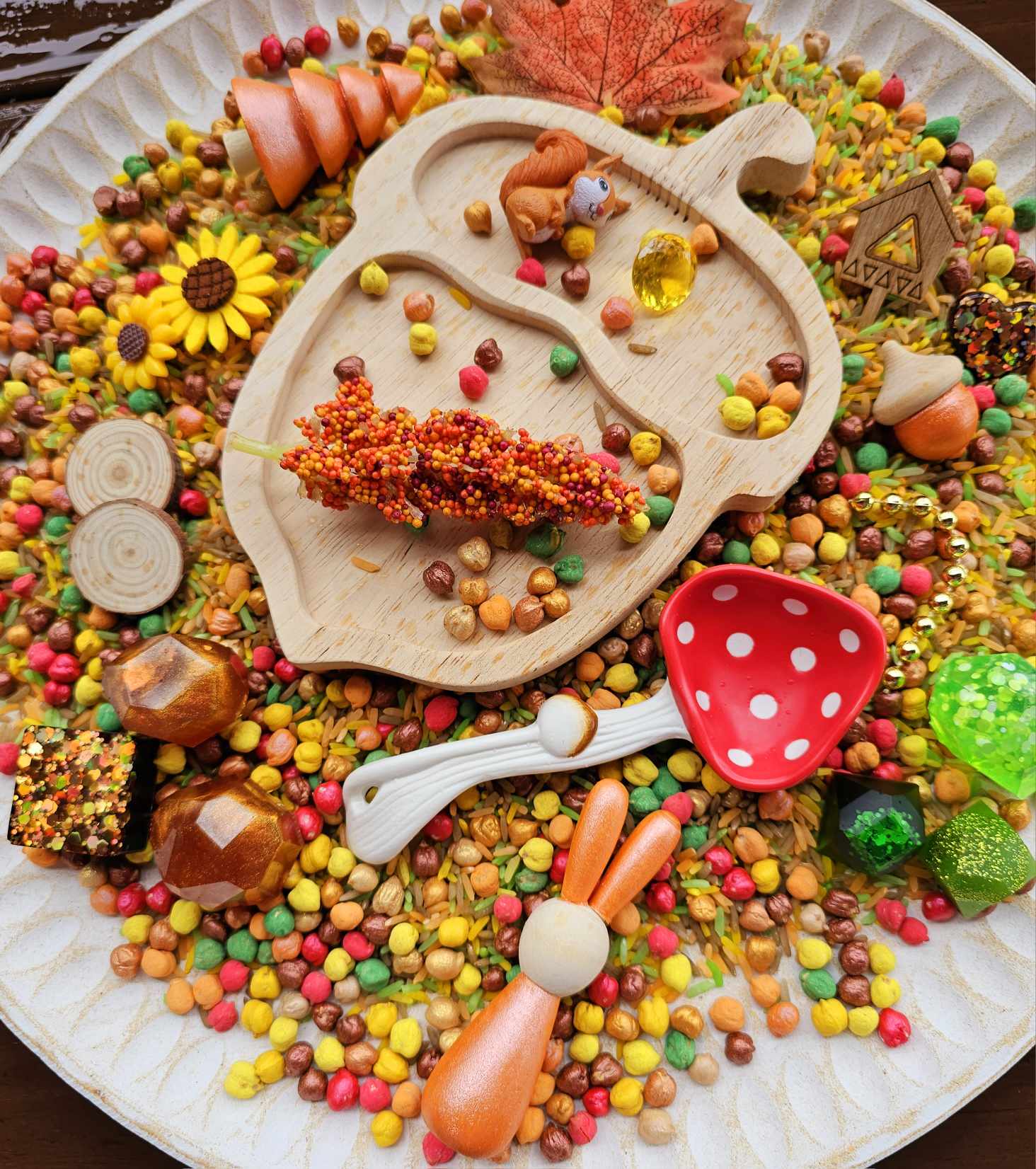 Acorn Wooden Play Tray
