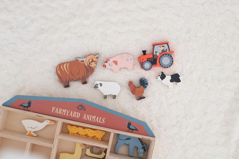 Farmyard Animal Shelf Set