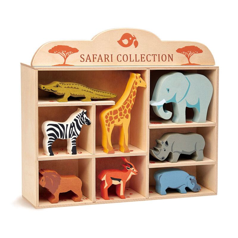 Safari Animal Display Shelf Set