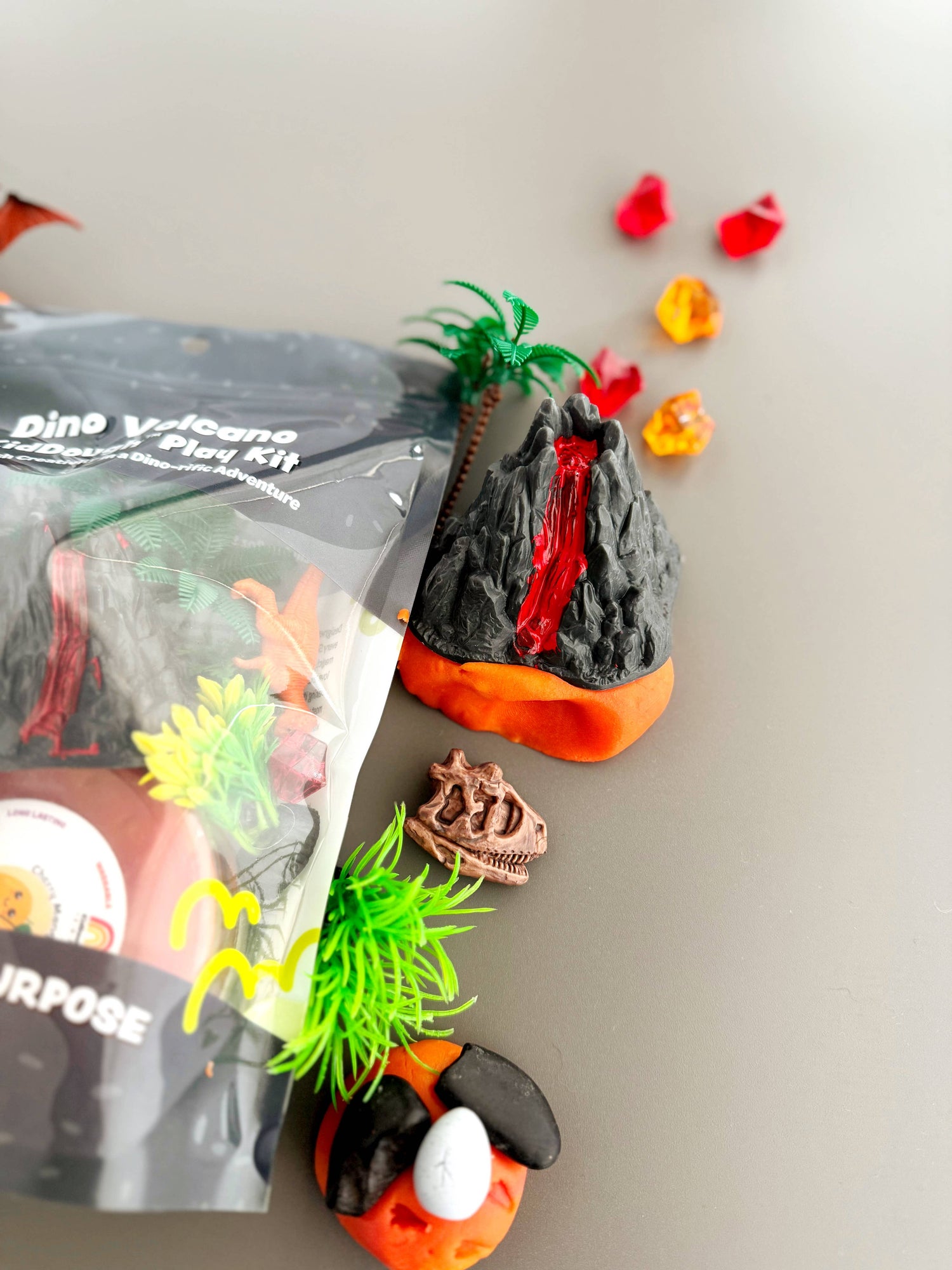 KidDough Play Kit - Dino Volcano