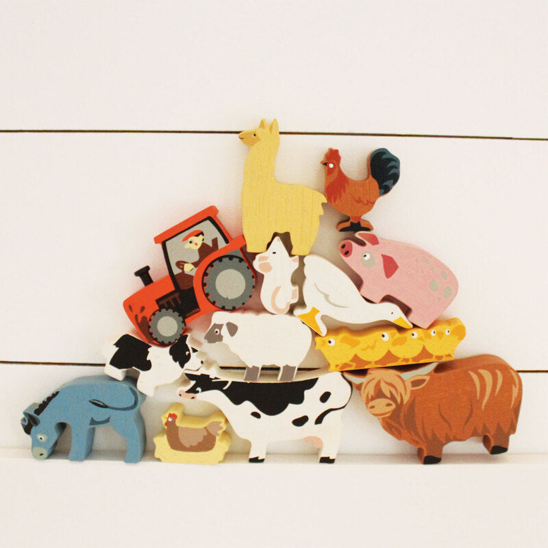 Farmyard Animal Shelf Set