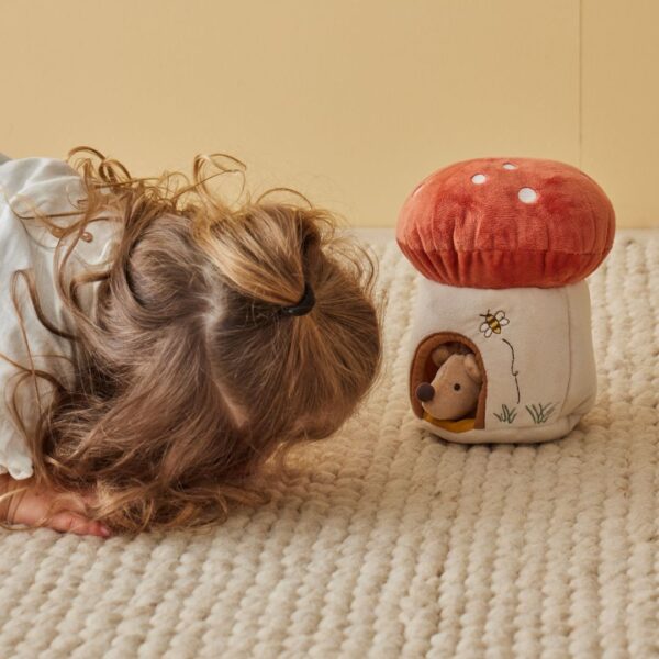 Mushroom House with Hedgehog