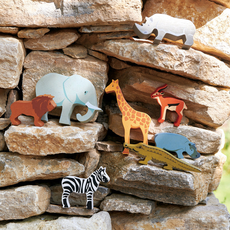 Safari Animal Display Shelf Set